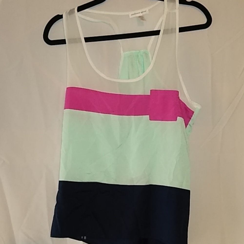 Bright racer back blouse